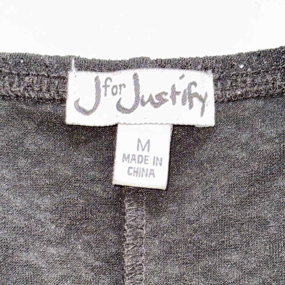 J for Justify Black Sparkle Hi-Lo Dress w/Spaghetti Straps & lace back. EUC M - Picture 2 of 9